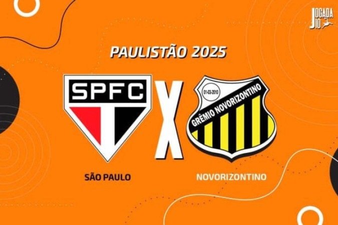 São Paulo recebe o Novorizontino e quem vencer vai à semifinal do Paulistão -  (crédito: Foto: Aerte Jogada10)