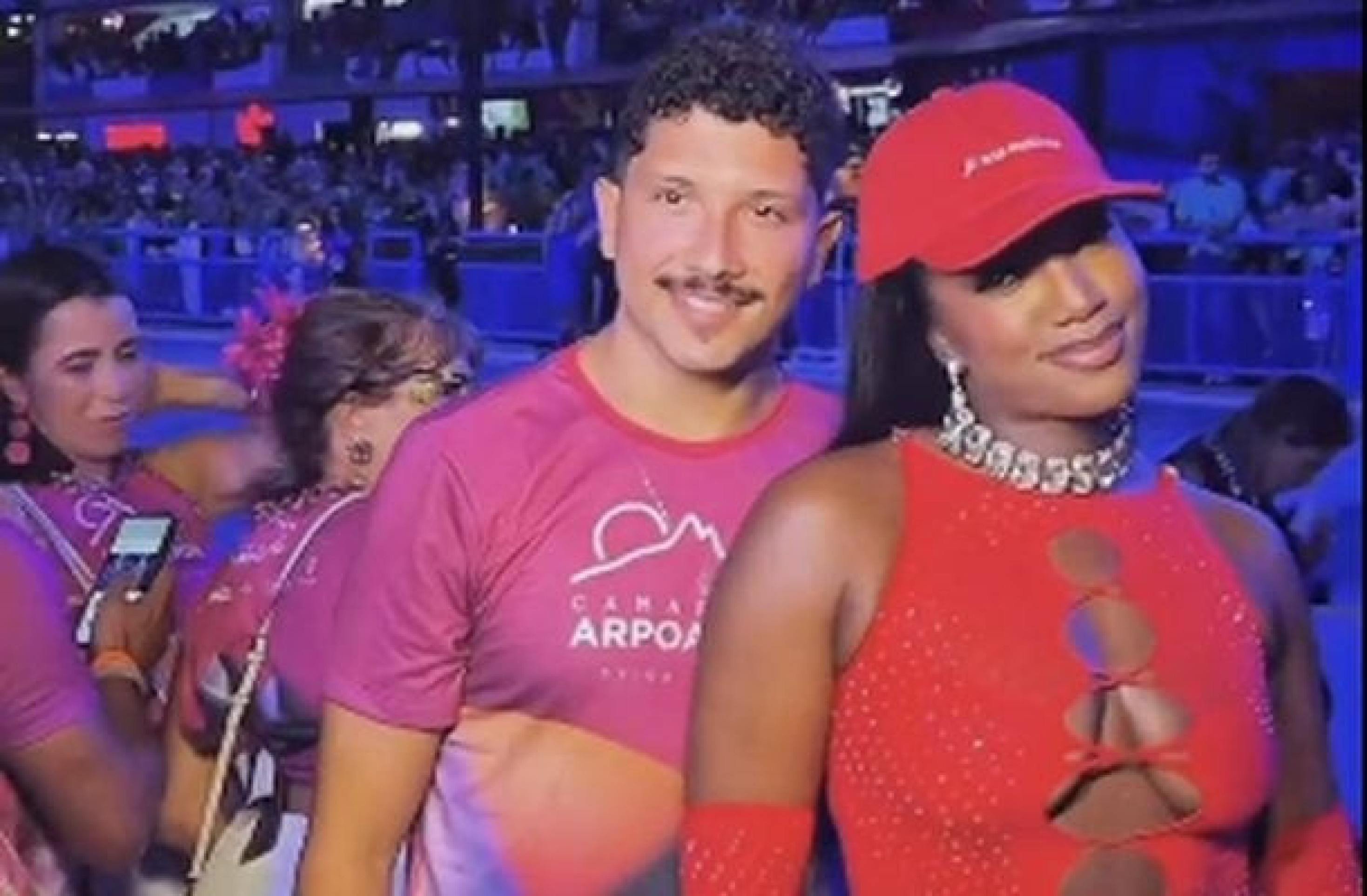 Após traição, Iza e Yuri Lima aparecem juntos em camarote na Sapucaí