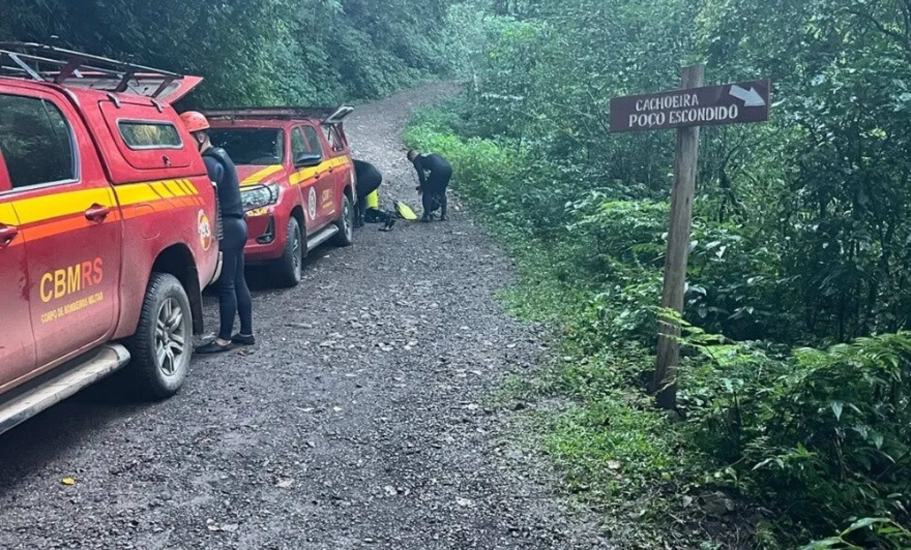 Mulher desaparecida é encontrada morta em cascata de Três Forquilhas