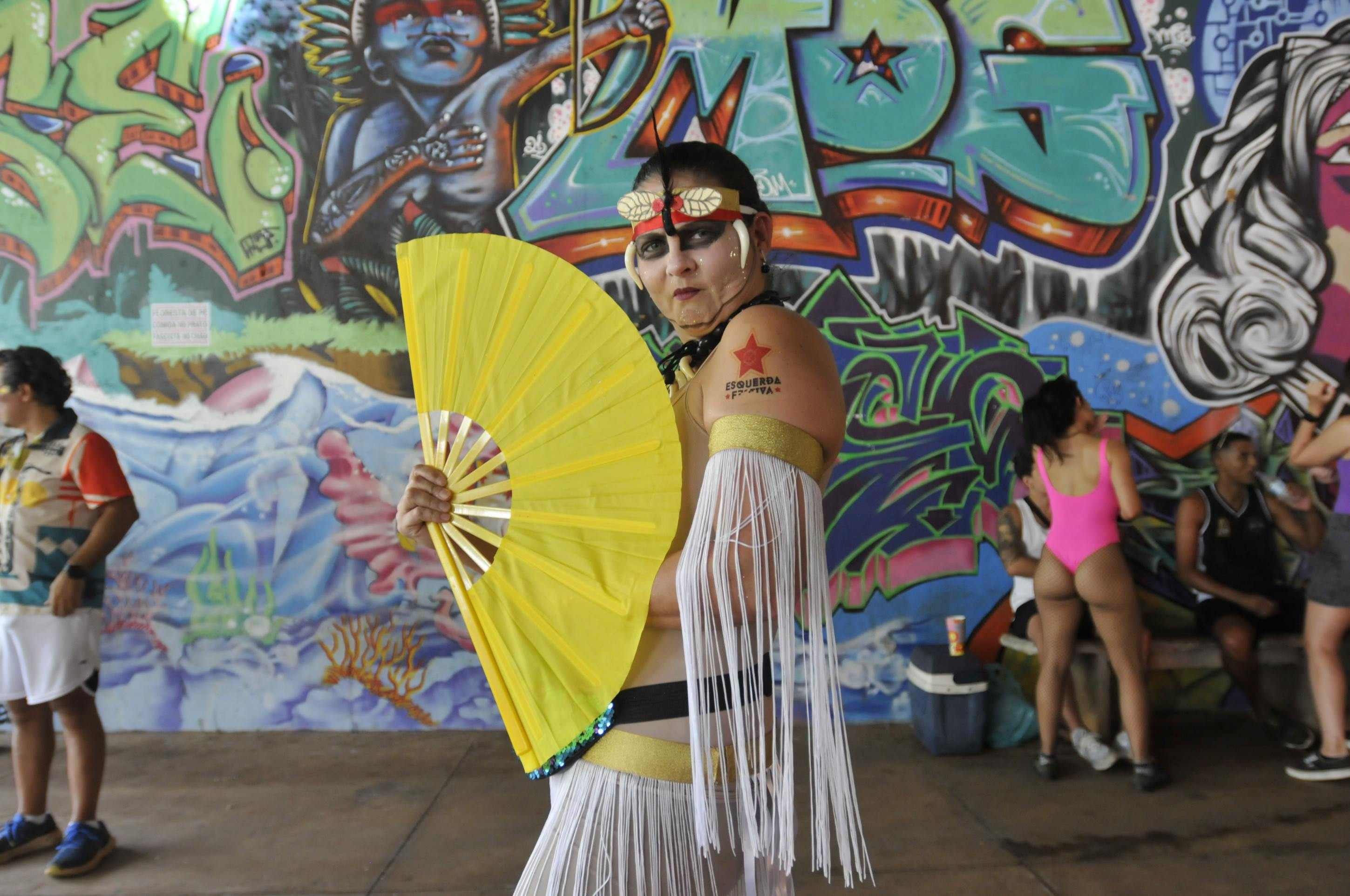  03/03/2025. Crédito: Minervino Júnior/CB/D.A Press. Brasil.  Brasilia - DF. Carnaval 2025. Bloco Desmaiô