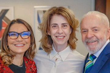 Presidente Lula, Janja e Fernanda Torres  -  (crédito:  Ricardo Stuckert)