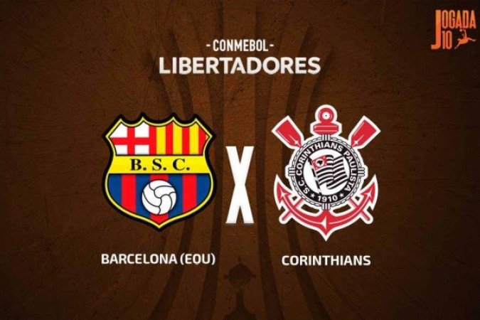 Corinthians encara o Barcelona-EQU em Guayaquil, pela Libertadores - (crédito: Foto: Arte/Jogada10) Corinthians encara o Barcelona-EQU em Guayaquil, pela Libertadores - (crédito: Foto: Arte/Jogada10)