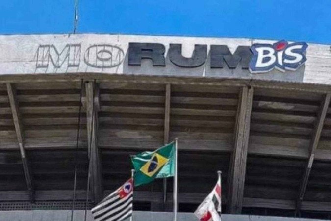 São Paulo inicia troca do letreiro no Morumbis - (crédito: Foto: Reprodução) São Paulo inicia troca do letreiro no Morumbis - (crédito: Foto: Reprodução)
