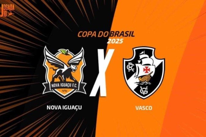 Nova Iguaçu e Vasco fazem duelo do RJ pela segunda fase da Copa do Brasil - (crédito: Arte: Jogada10) Nova Iguaçu e Vasco fazem duelo do RJ pela segunda fase da Copa do Brasil - (crédito: Arte: Jogada10)