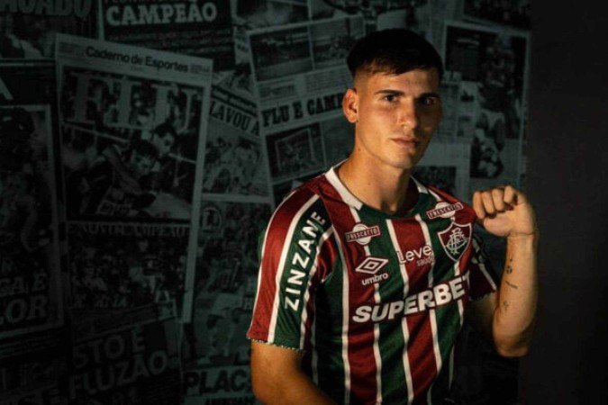 Reforço uruguaio, Lavega ainda não teve oportunidades com Mano Menezes no Fluminense - (crédito: Foto: Marcelo Gonçalves/FFC) Reforço uruguaio, Lavega ainda não teve oportunidades com Mano Menezes no Fluminense - (crédito: Foto: Marcelo Gonçalves/FFC)