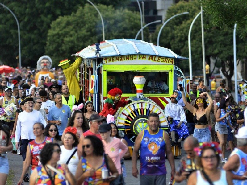  04/03/2025. Crédito: Minervino Júnior/CB/D.A Press. Brasil.  Brasilia - DF. Carnaval 2025. Bloco do Pacotão -  (crédito: Minervino Júnior/CB/D.A.Press)