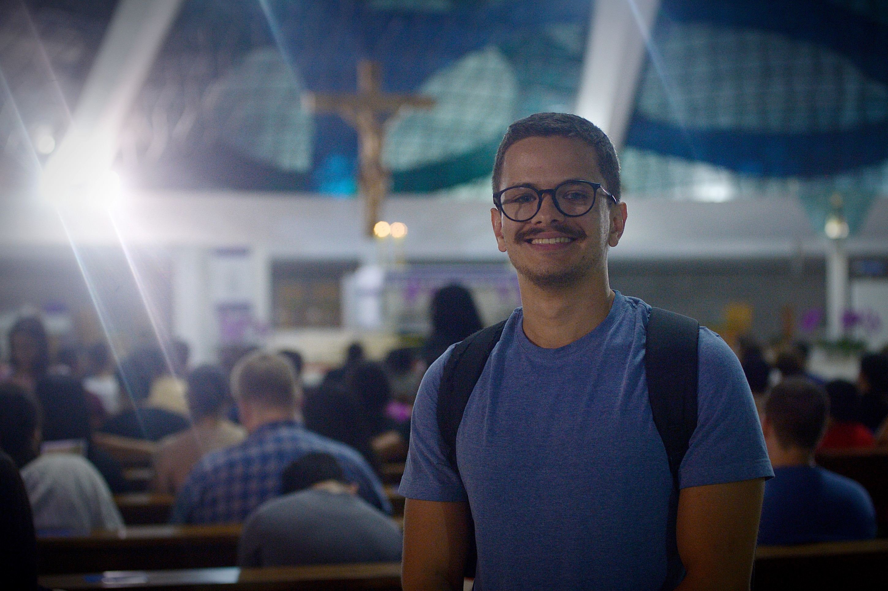  05/03/2025 Ed Alves CB/DA Press. Cidades. Missa Quarta feira de cinza-  Ezio Neto - o de blusa azul