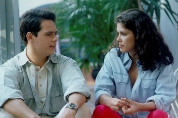 Danton Mello e Juliana Martins como Héricles 
e Bella, primeiro casal de Malhação, em 1995 -  (crédito: Globo/Divulgação)