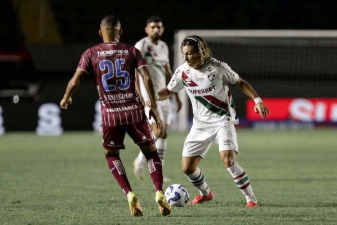 Canobbio em Caxias do Sul 1x2 Fluminense pela Copa do Brasil - (crédito: FOTO: LUCAS MERÇON / FLUMINENSE ) Canobbio em Caxias do Sul 1x2 Fluminense pela Copa do Brasil - (crédito: FOTO: LUCAS MERÇON / FLUMINENSE )