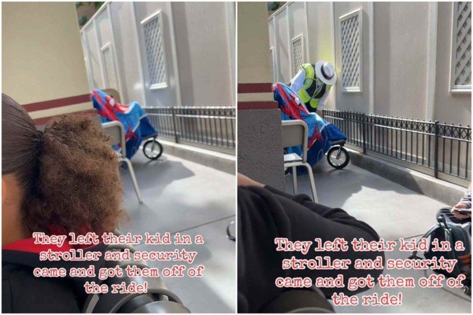 Pais deixam bebê sozinho para aproveitar atração em parque da Disney