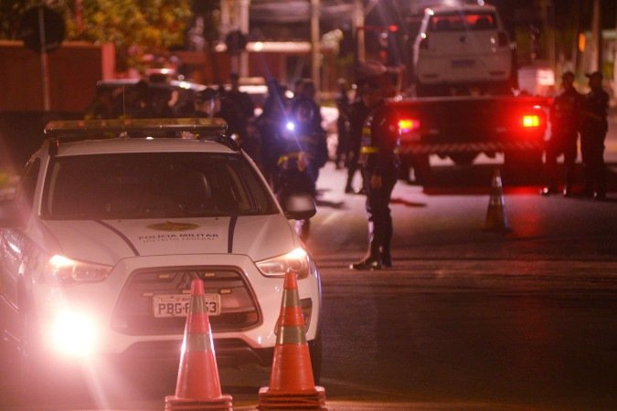  04/03/2025 Ed Alves CB/DA Press. Cidades. Blitz PMDF - Fiscalização da PMDF. Policia Militar de Brasilia.  -  (crédito:  Ed Alves CB/DA Press)