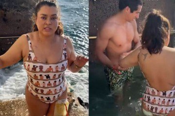 Preta Gil entra no mar pela primeira vez com bolsa de colostomia - (crédito: Reprodução/Instagram (@pretagil)) Preta Gil entra no mar pela primeira vez com bolsa de colostomia - (crédito: Reprodução/Instagram (@pretagil))