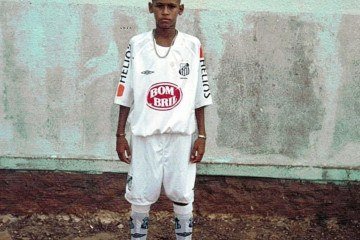 Neymar na categoria de base do Santos