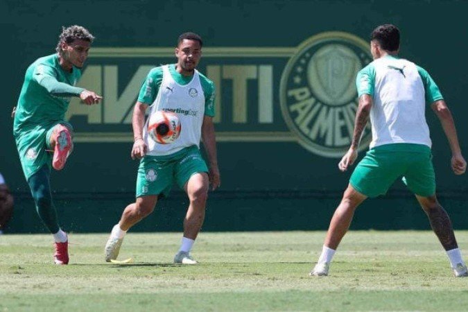 Vitor Roque deve ser titular contra o São Paulo -  (crédito: Foto: Cesar Greco/Palmeiras)