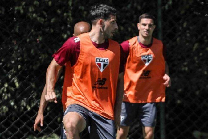 Calleri deve ser o centroavante contra o Palmeiras na segunda-feira - (crédito: Foto: Erico Leonan / São Paulo FC) Calleri deve ser o centroavante contra o Palmeiras na segunda-feira - (crédito: Foto: Erico Leonan / São Paulo FC)