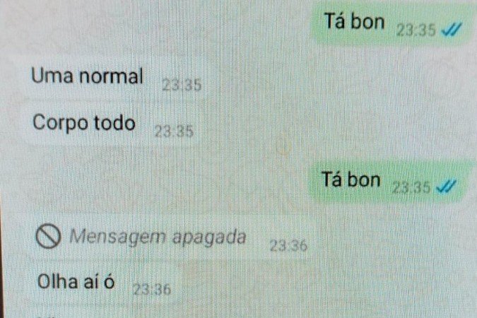 Conversa pela rede social entre av&ocirc; e neta. -  (crédito: Material cedido ao Correio )