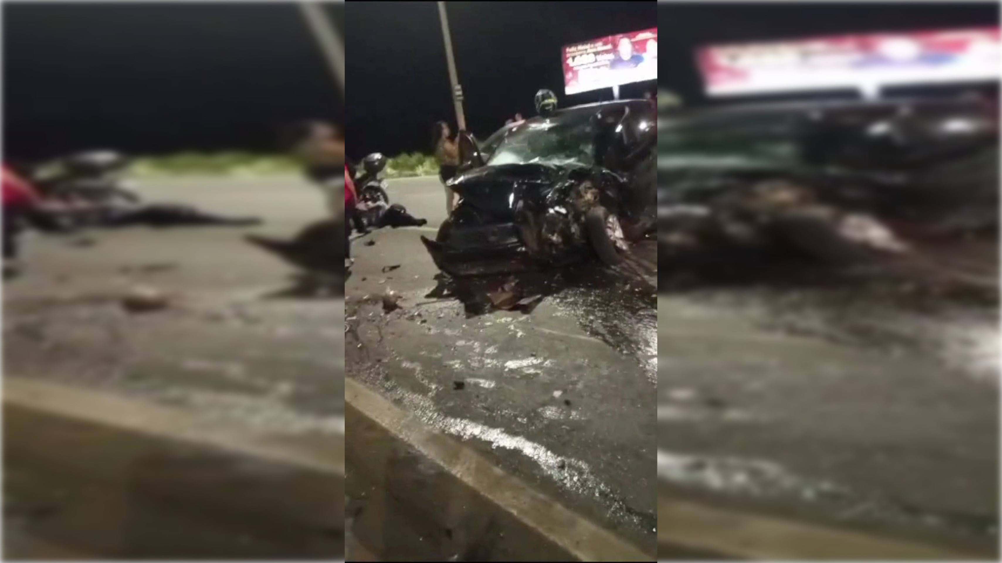 Acidente na BR-070 deixa cinco feridos nesta quinta-feira (6/3); veja vídeo
