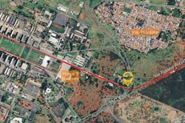 Montagem feita explicando a interdição neste sábado, 8 de março 2025.