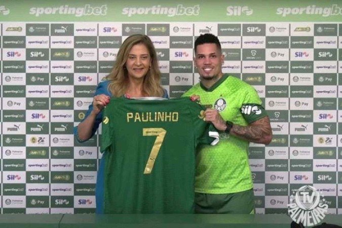 Paulinho agora vai assumir a camisa 10 - (crédito: Foto: Reprodução/TV Palmeiras) Paulinho agora vai assumir a camisa 10 - (crédito: Foto: Reprodução/TV Palmeiras)