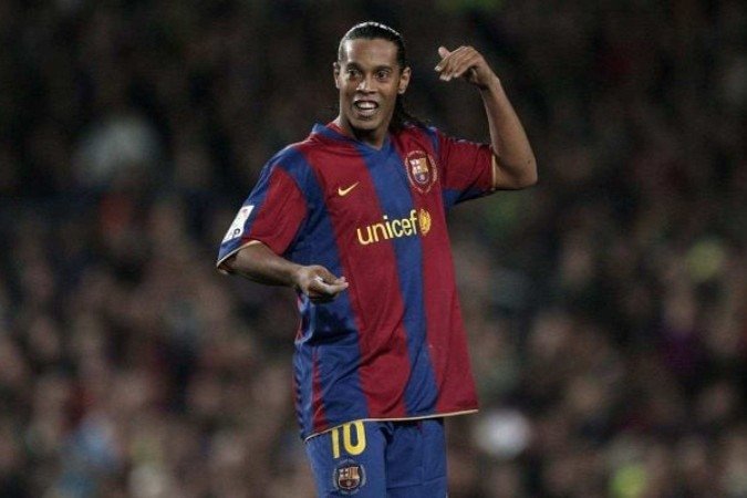 Ronaldinho Gaúcho pelo Barcelona - (crédito: Jasper Juinen/Getty Images) Ronaldinho Gaúcho pelo Barcelona - (crédito: Jasper Juinen/Getty Images)