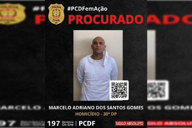 A PCDF destaca que o suspeito desfrutava do benefício de saída temporária - (crédito: Divulgação/PCDF) A PCDF destaca que o suspeito desfrutava do benefício de saída temporária - (crédito: Divulgação/PCDF)