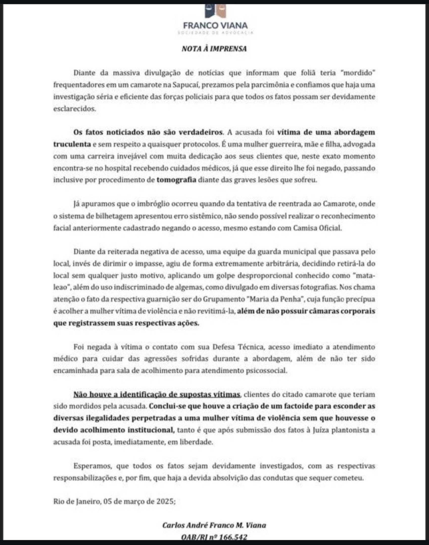 Advogada Danielle Buenaga