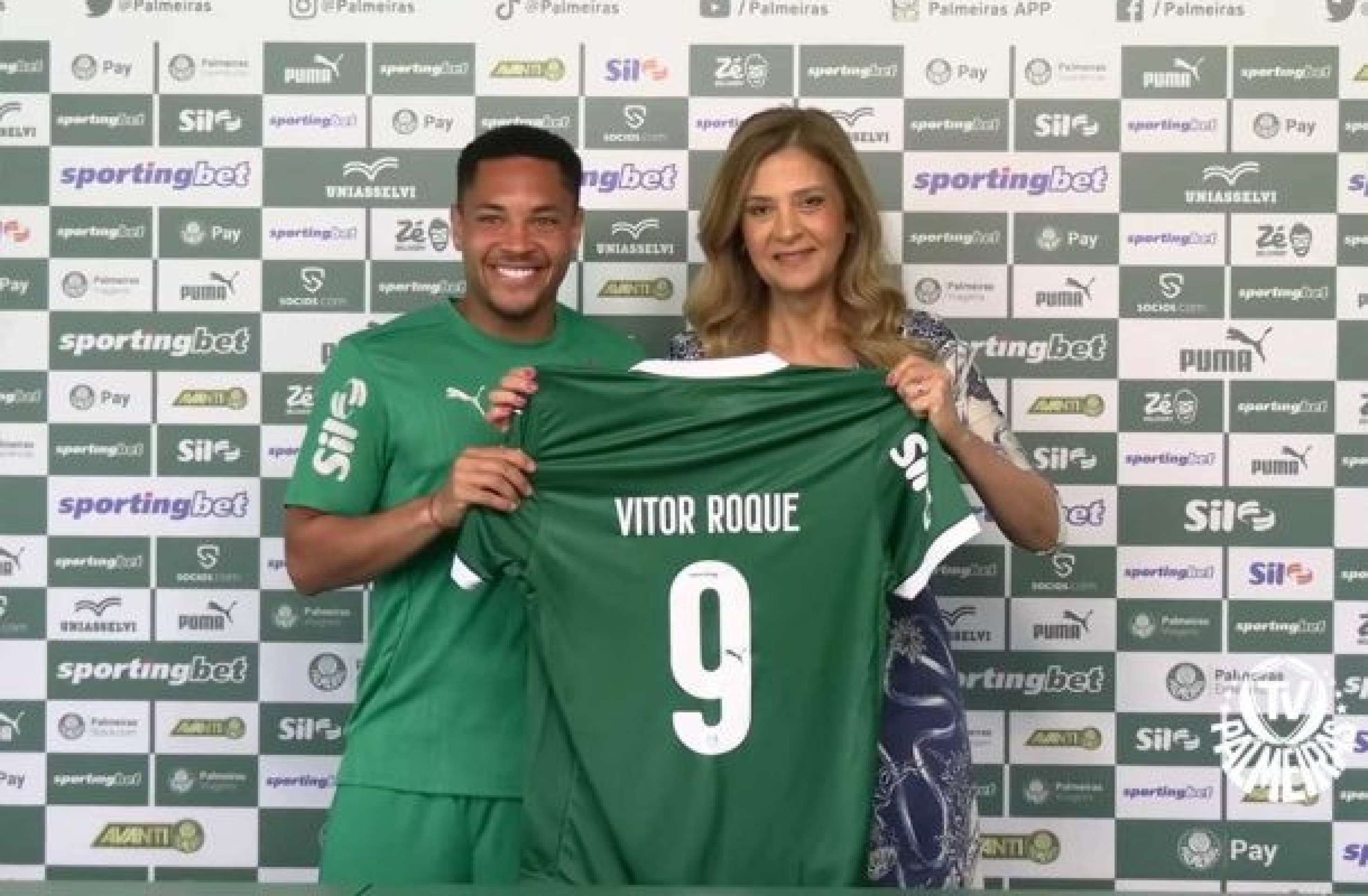 Leila Pereira brinca com contratação de Vitor Roque: ‘Parem de pedir um 9’