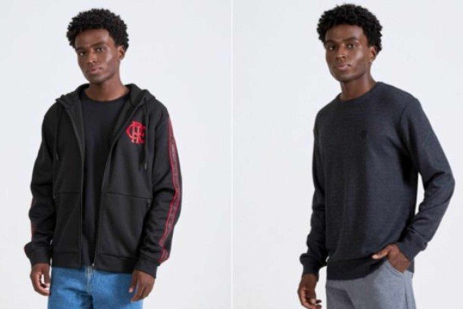 Linha de uniformes de inverno do Flamengo  -  (crédito: Foto: Divulgação)