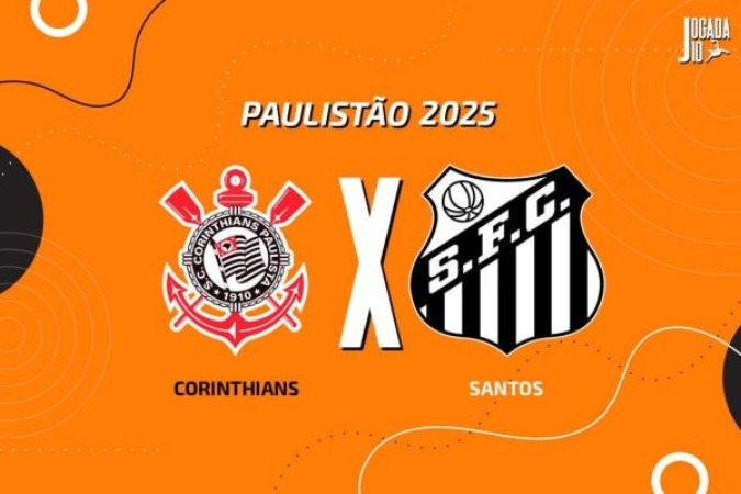 Corinthians e Santos decidem uma vaga na final do Paulistão - (crédito: Foto: Arte/Jogada10) Corinthians e Santos decidem uma vaga na final do Paulistão - (crédito: Foto: Arte/Jogada10)