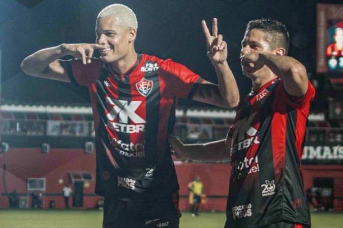 Vitória vence facilmente o Atlético e vai à final do Baianão em busca do bicampeonato - (crédito: Foto: Victor Ferreira/ EC Vitória) Vitória vence facilmente o Atlético e vai à final do Baianão em busca do bicampeonato - (crédito: Foto: Victor Ferreira/ EC Vitória)