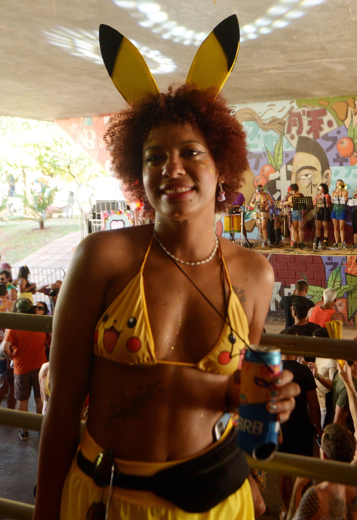  08/03/2025. Ed Alves CB/DA Press. Cidades.Bloco Vai com as Profanas. Na foto, Thayna Felix. 