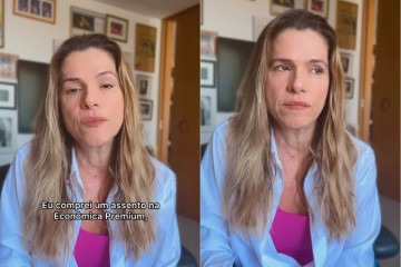 Ingrid Guimarães expõe constrangimento em voo da American Airlines -  (crédito: Reprodução/Instagram)