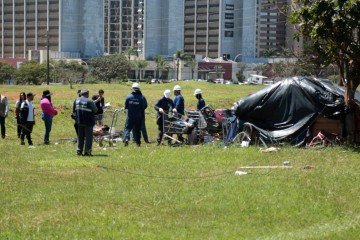 Ação para ajudar pessoas em situação de rua, em Brasília-DF. - (crédito: Foto: Agência Brasília) Ação para ajudar pessoas em situação de rua, em Brasília-DF. - (crédito: Foto: Agência Brasília)