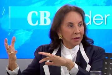 A ex-governadora Maria de Lourdes Abadia em entrevista aos jornalistas Ana Maria Campos e C arlos Alexandre de Souza, no CB. Poder -  (crédito:  Reprodução/CB)