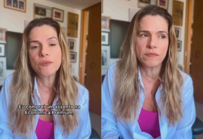 Ingrid Guimarães expõe constrangimento em voo da American Airlines -  (crédito: Reprodução/Instagram)