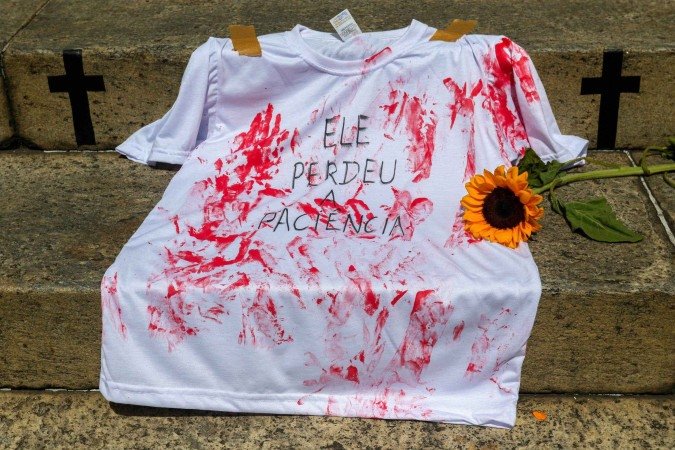 Protesto contra o feminicídio no Rio de Janeiro. Insultos e humilhações são o maior ataque. Parceiros e ex-parceiros: principais autores dos crimes - (crédito: Tânia Rêgo/Agência Brasil) Protesto contra o feminicídio no Rio de Janeiro. Insultos e humilhações são o maior ataque. Parceiros e ex-parceiros: principais autores dos crimes - (crédito: Tânia Rêgo/Agência Brasil)