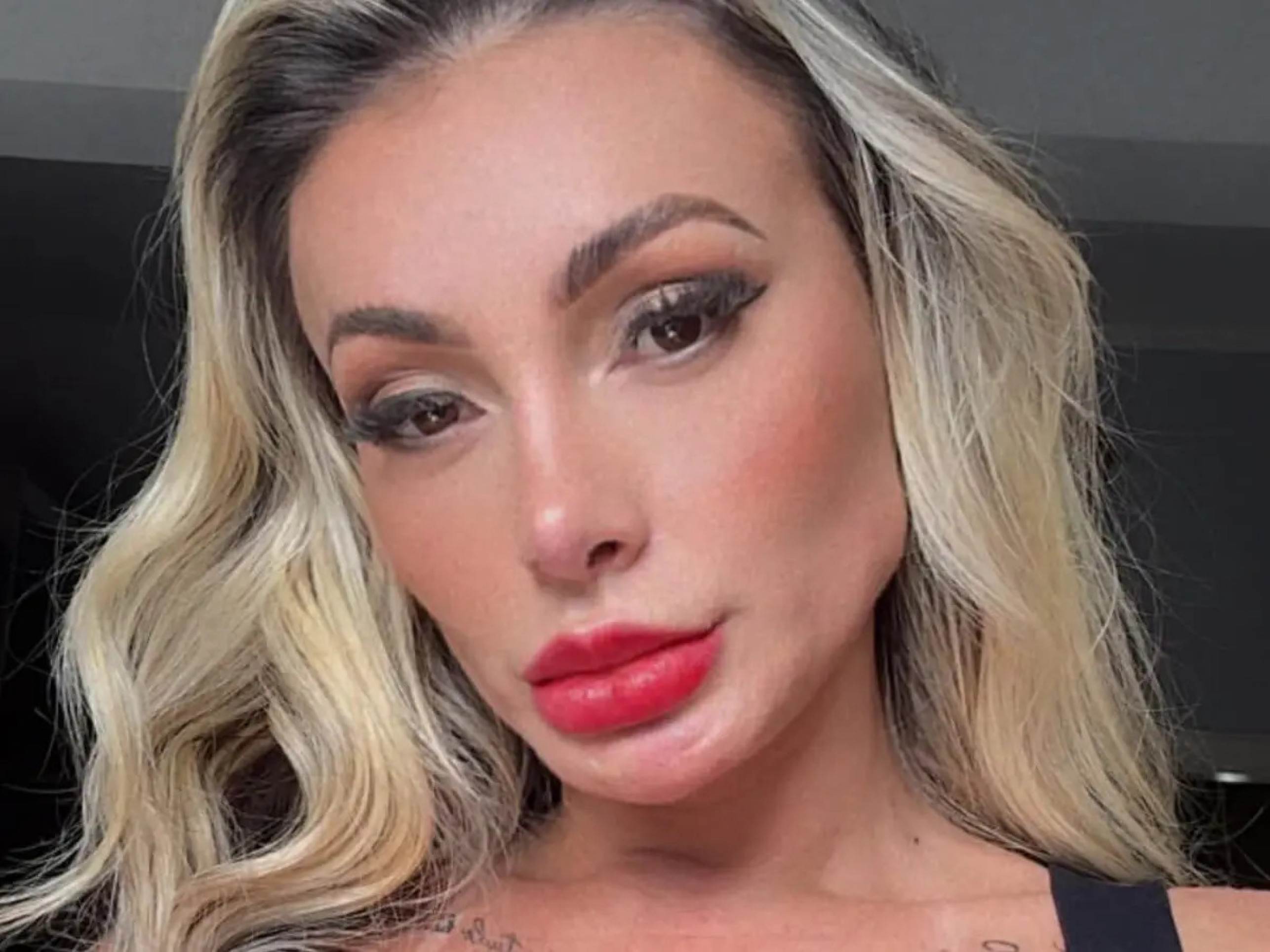 'Vou estar lá no plenário lutando pelas put*s, pelos travestis, pelos gays, pelas mulheres e pelo povo', disse Andressa Urach -  (crédito: Reprodução/Instagram/@andressaurachoficial)