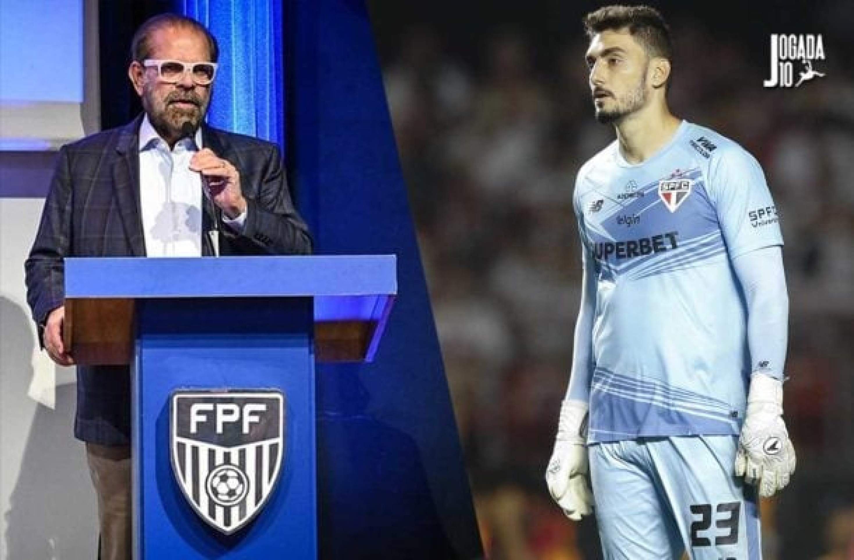 Presidente da FPF se desculpa após “culpar” Rafael por polêmica do pênalti