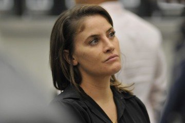 Carolina não falou com a imprensa, durante o tempo em que esteve no STJ -  (crédito: Minervino Júnior/CB/D.A Press)