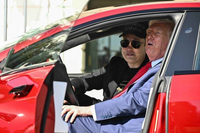 Donald Trump e Elon Musk: período de sincronia no governo parece ter chegado ao fim - (crédito: AFP) Donald Trump e Elon Musk: período de sincronia no governo parece ter chegado ao fim - (crédito: AFP)
