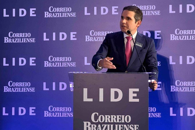 Hugo Motta (Republicanos-PB), presidente da Câmara dos Deputados, no encontro Brasil Summit 2025 