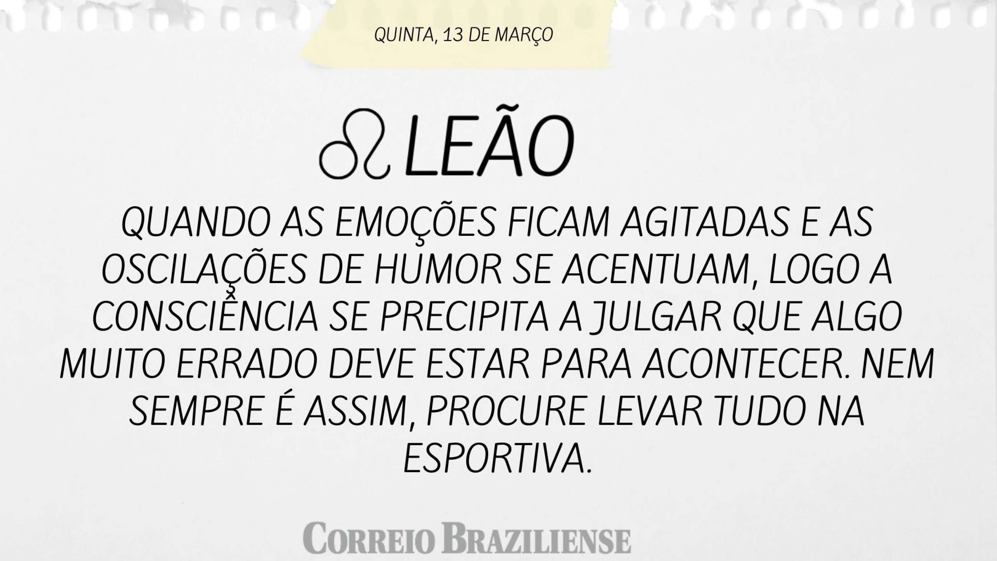 LEÃO | 13 DE MARÇO
