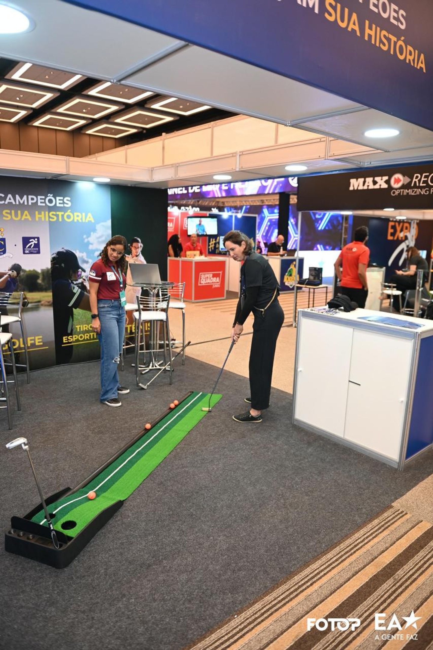 Minigolfe também é sucesso na CBC &Clubes Expo