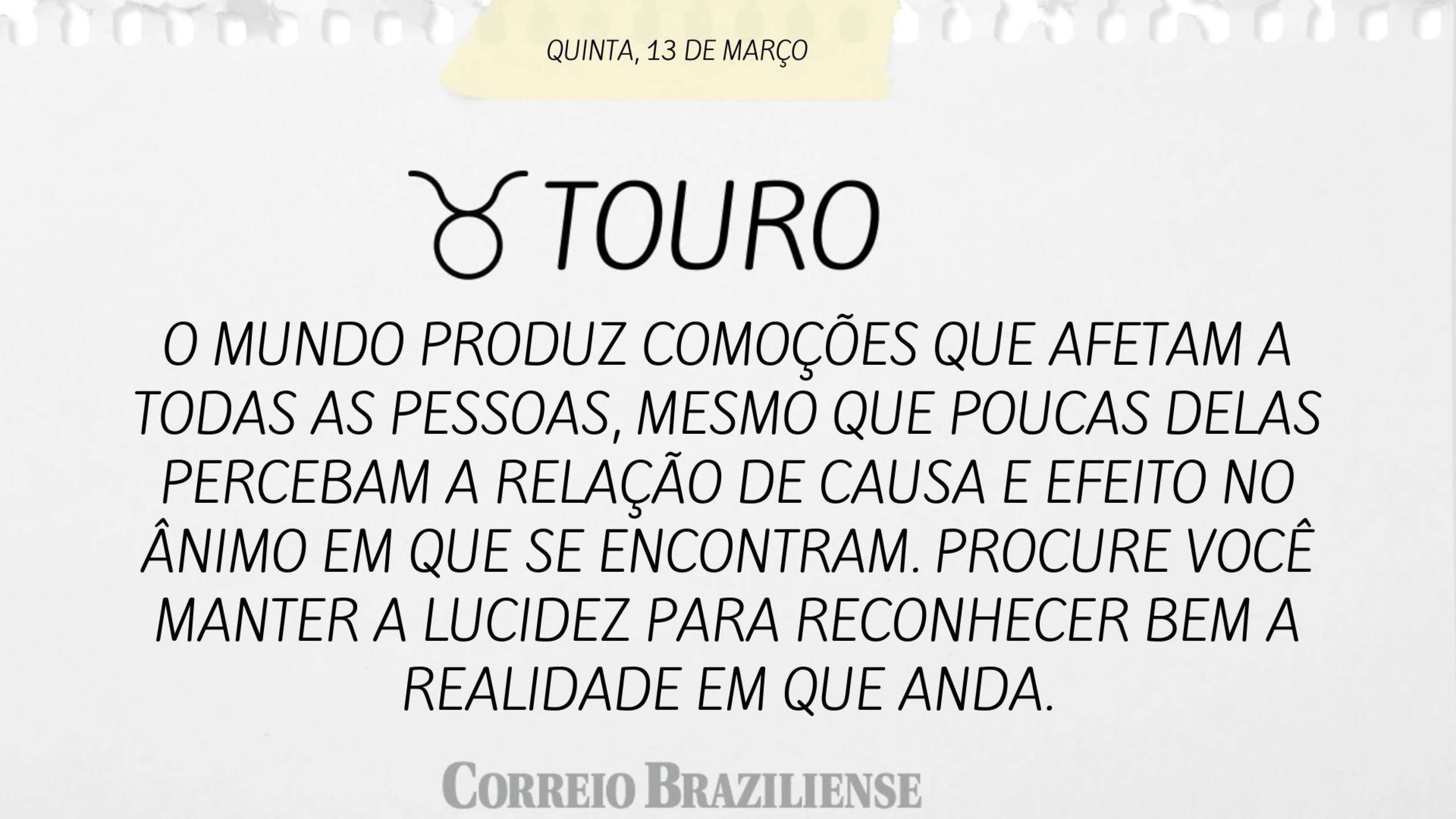 TOURO | 13 DE MARÇO