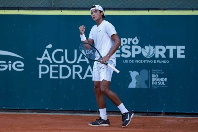 Em 2024, Guto foi campeão do Roland Garros Juniors Series - (crédito: CBT/Divulgação) Em 2024, Guto foi campeão do Roland Garros Juniors Series - (crédito: CBT/Divulgação)