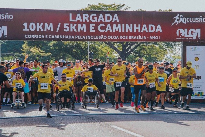 Primeira edição da Corrida e Caminhada pela Inclusão em Brasília levou 8 mil pessoas às ruas em 2024 - (crédito: Divulgação) Primeira edição da Corrida e Caminhada pela Inclusão em Brasília levou 8 mil pessoas às ruas em 2024 - (crédito: Divulgação)