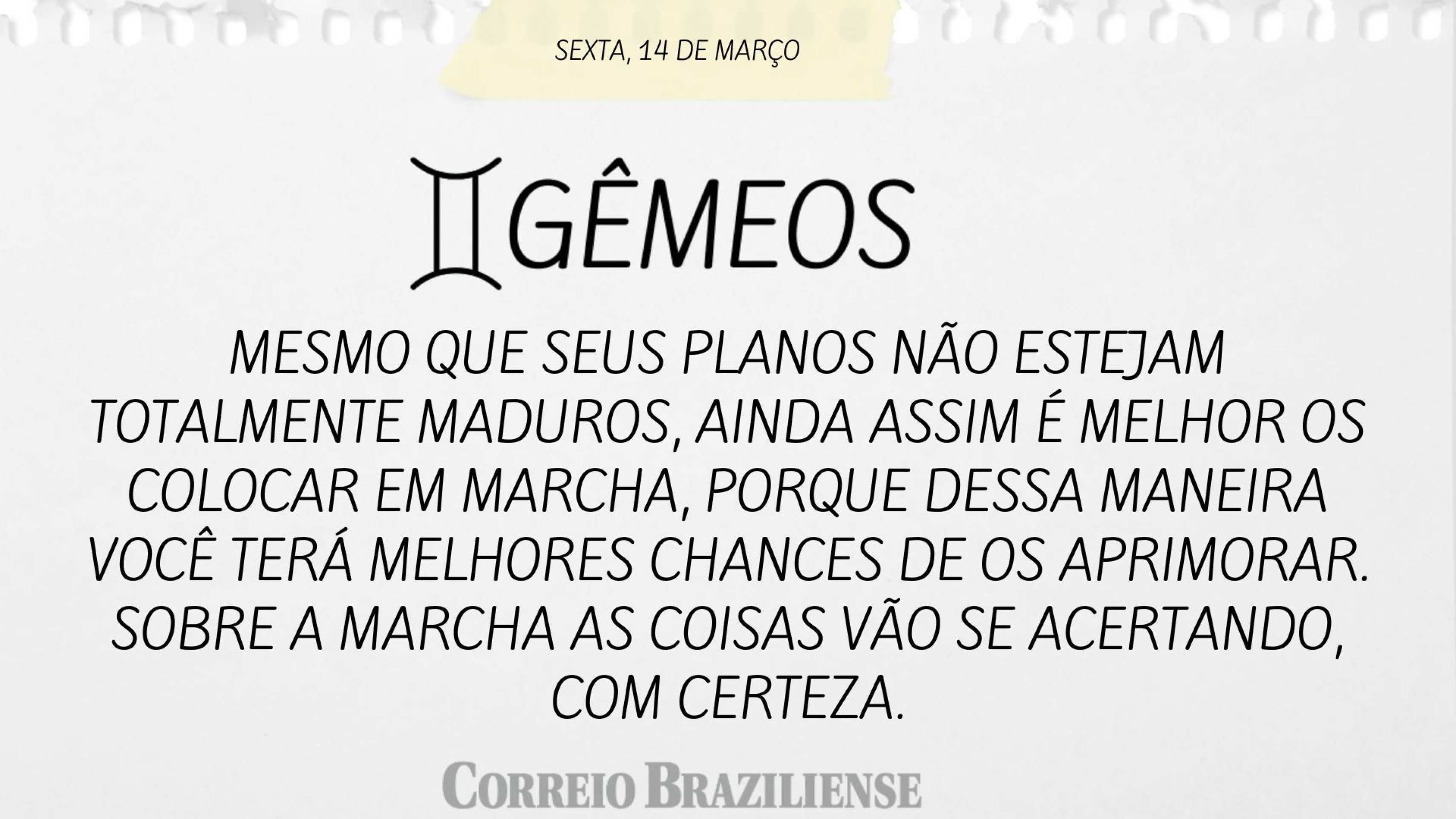 G&Ecirc;MEOS | 14 DE MAR&Ccedil;O