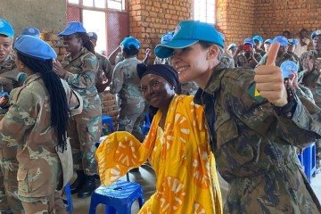 Major farmacêutica Paula Soares Nunes, da Aeronáutica, integra a Missão de Paz da ONU para Estabilização da República Democrática do Congo