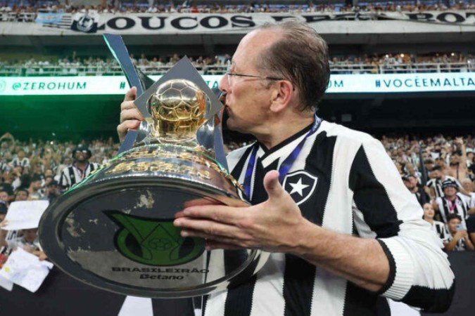 John Textor mudou o patamar financeiro do Botafogo, que resultou em conquistas -  (crédito: Foto: Vitor Silva/Botafogo)