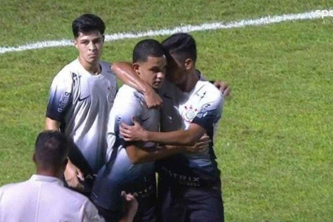 Timão chegou a vitória com um gol no segundo tempo - (crédito: Foto: Reprodução/SporTV ) Timão chegou a vitória com um gol no segundo tempo - (crédito: Foto: Reprodução/SporTV )